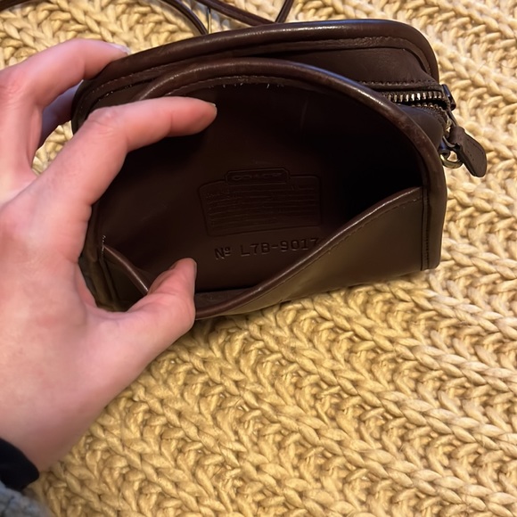 Vintage 90s Leather Coach Purse - Picture 4 of 9